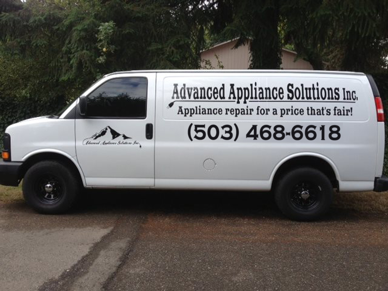 The Advanced Appliance Solutions Inc. van